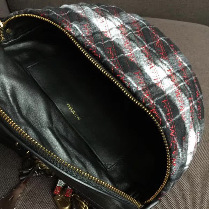 BALENCIAG巴黎世家 半月腰包 進口絨布 滿飾Balenciaga標識提花  BL1810